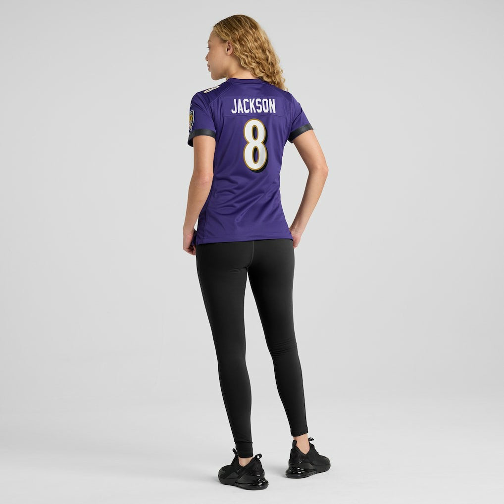 Lamar Jackson Baltimore Ravens Women's Game Player Jersey Purple