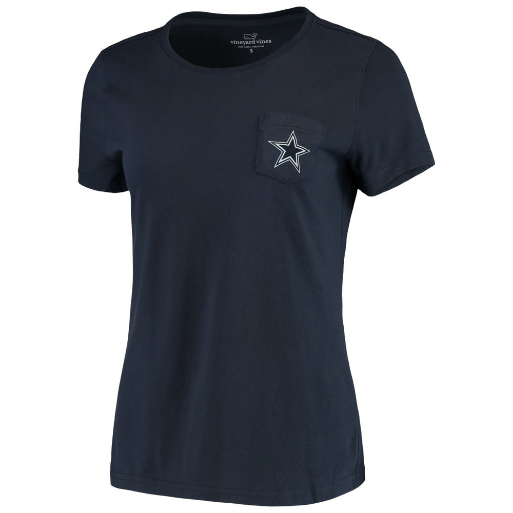 Dallas Cowboys Vineyard Vines Women's Sunset Sail T-Shirt Navy