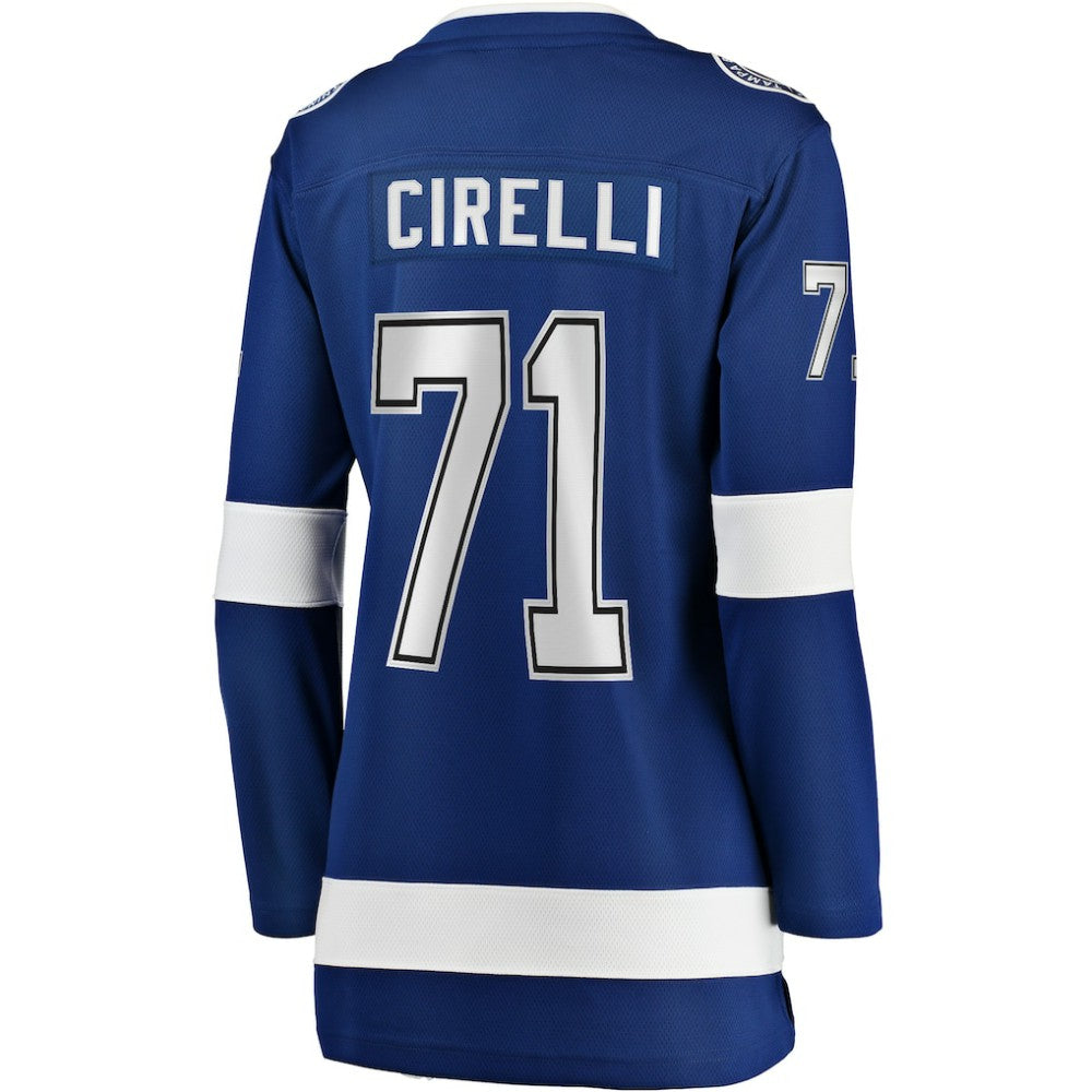 NHL Anthony Cirelli Tampa Bay Lightning Fanatics Women's Home Breakaway Player Jersey - Blue