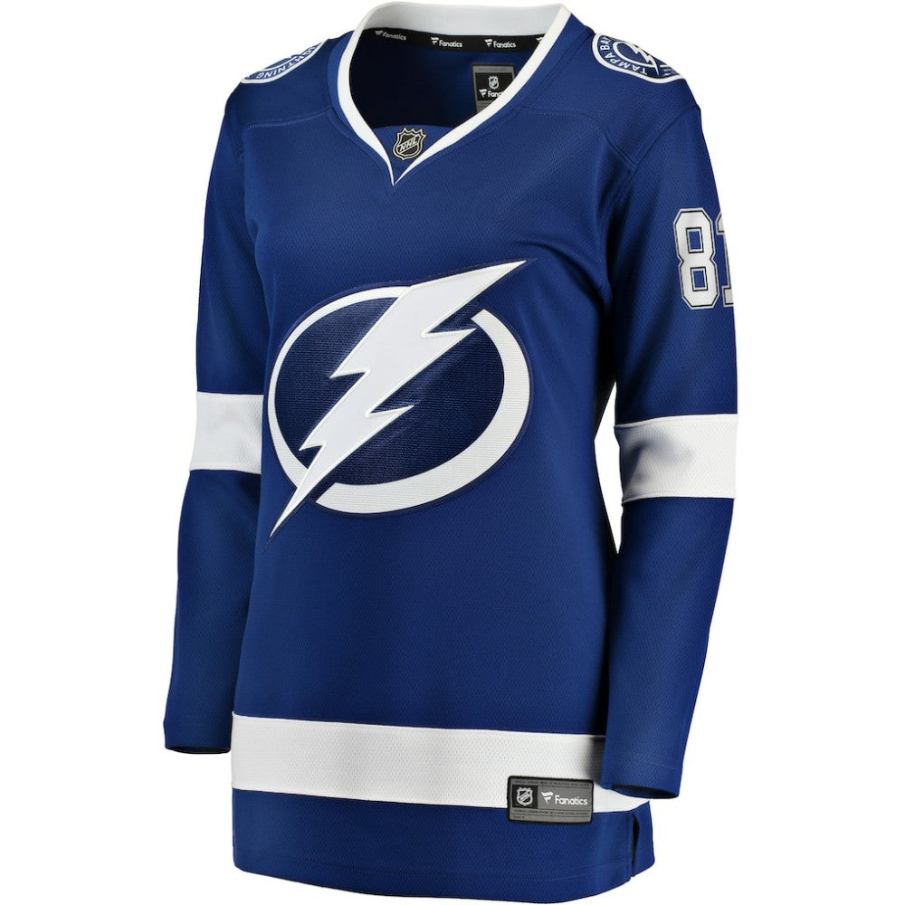 NHL Erik Cernak Tampa Bay Lightning Fanatics Women's Home Breakaway Player Jersey - Blue