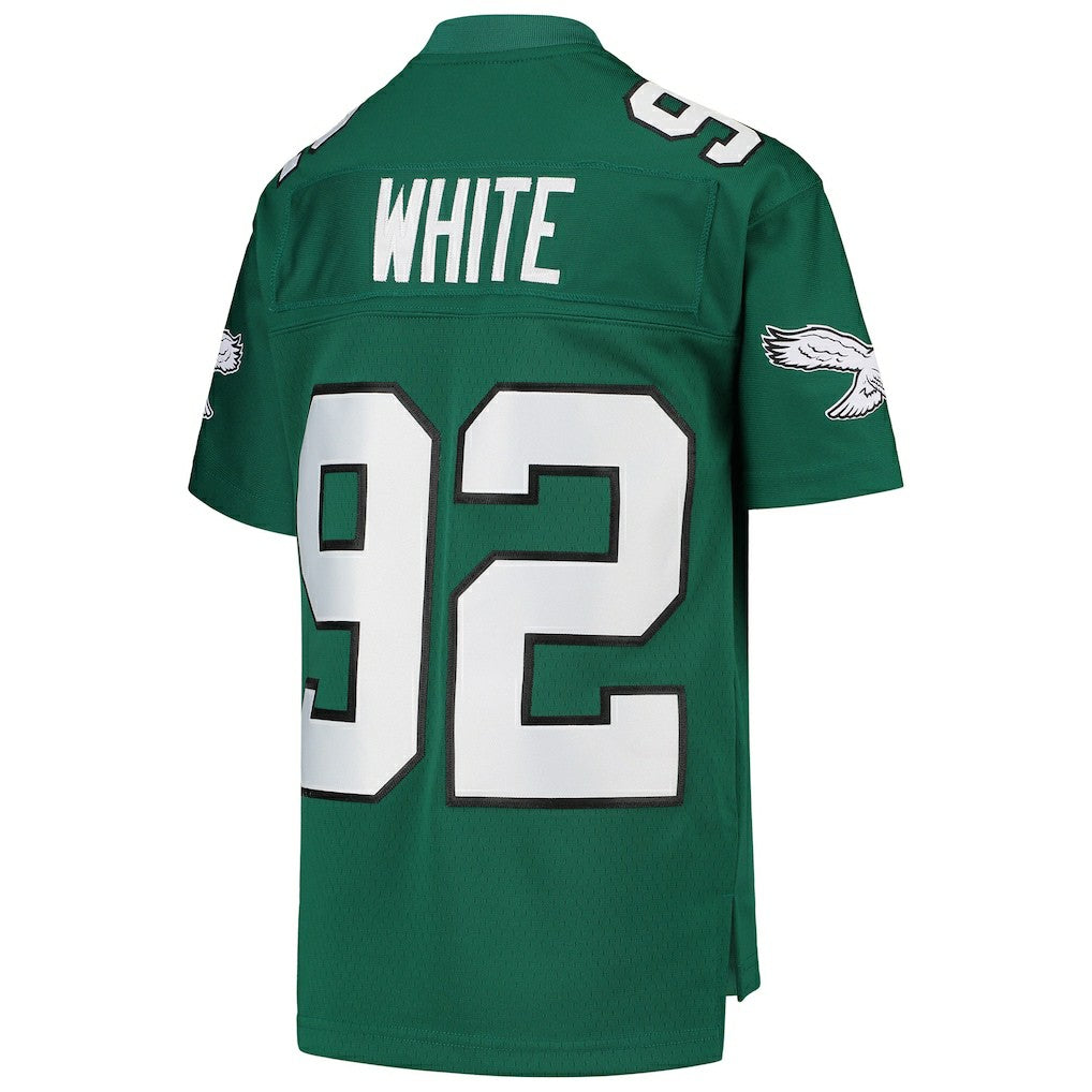 Reggie White Philadelphia Eagles Youth 1990 Legacy Retired Player Jersey Green