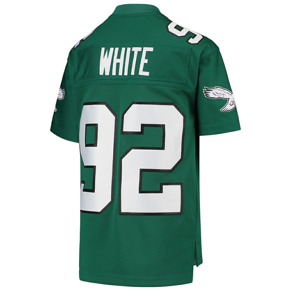Reggie White Philadelphia Eagles Youth 1990 Legacy Retired Player Jersey Green