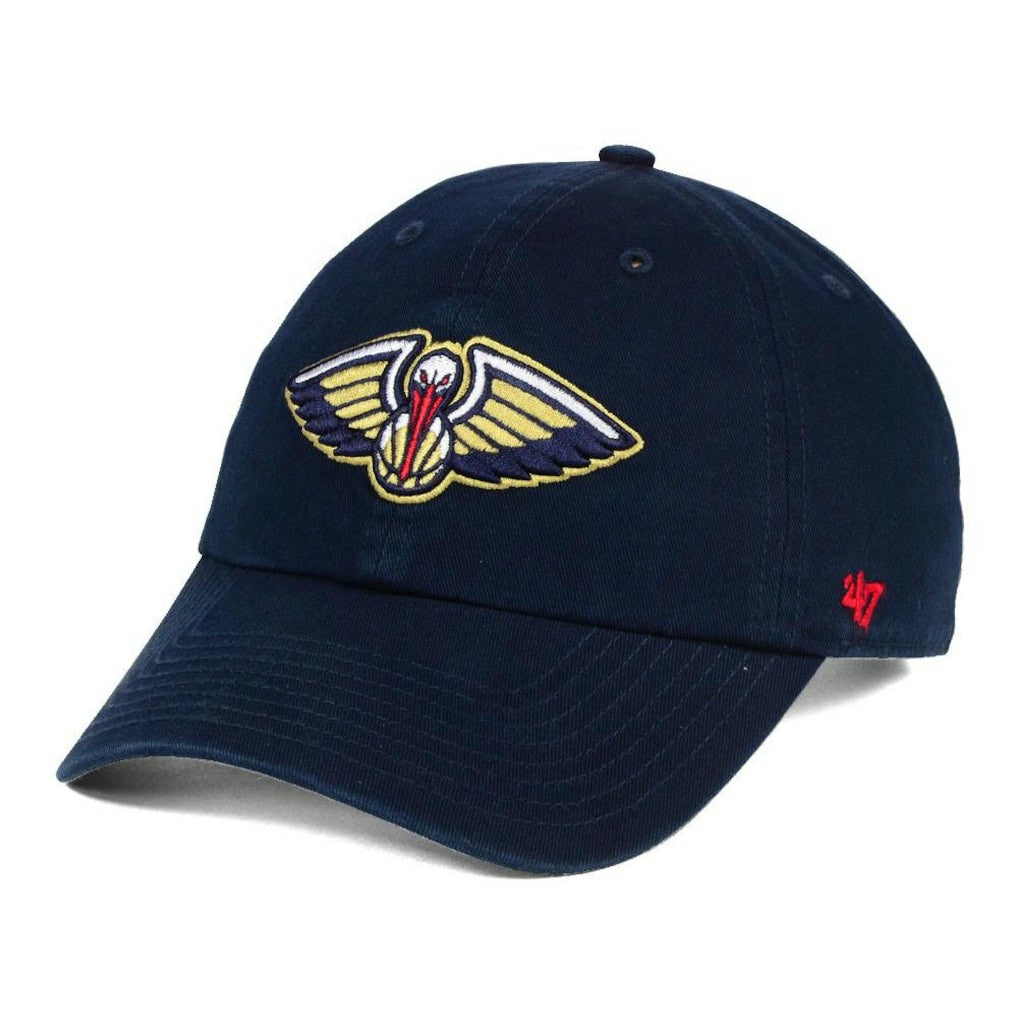 New Orleans Pelicans '47 Core Logo Clean Up Adjustable Hat Navy