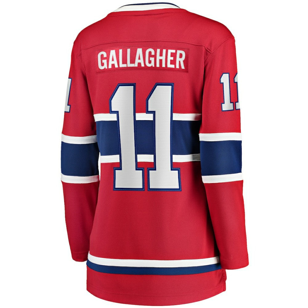 NHL Brendan Gallagher Montreal Canadiens Fanatics Women's Home Breakaway Player Jersey - Red