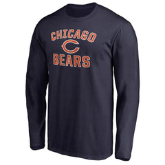 Chicago Bears Victory Arch Long Sleeve T-Shirt Navy
