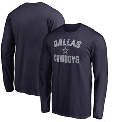 Dallas Cowboys Victory Arch Long Sleeve T-Shirt Navy