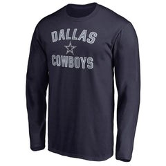 Dallas Cowboys Victory Arch Long Sleeve T-Shirt Navy