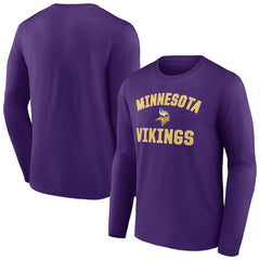 Minnesota Vikings Victory Arch Long Sleeve T-Shirt Purple