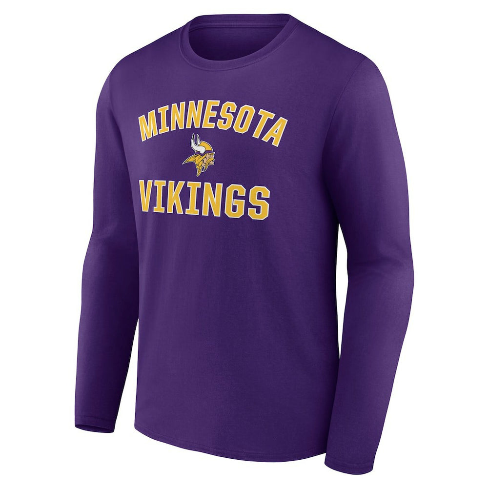 Minnesota Vikings Victory Arch Long Sleeve T-Shirt Purple