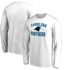Carolina Panthers Victory Arch Long Sleeve T-Shirt White