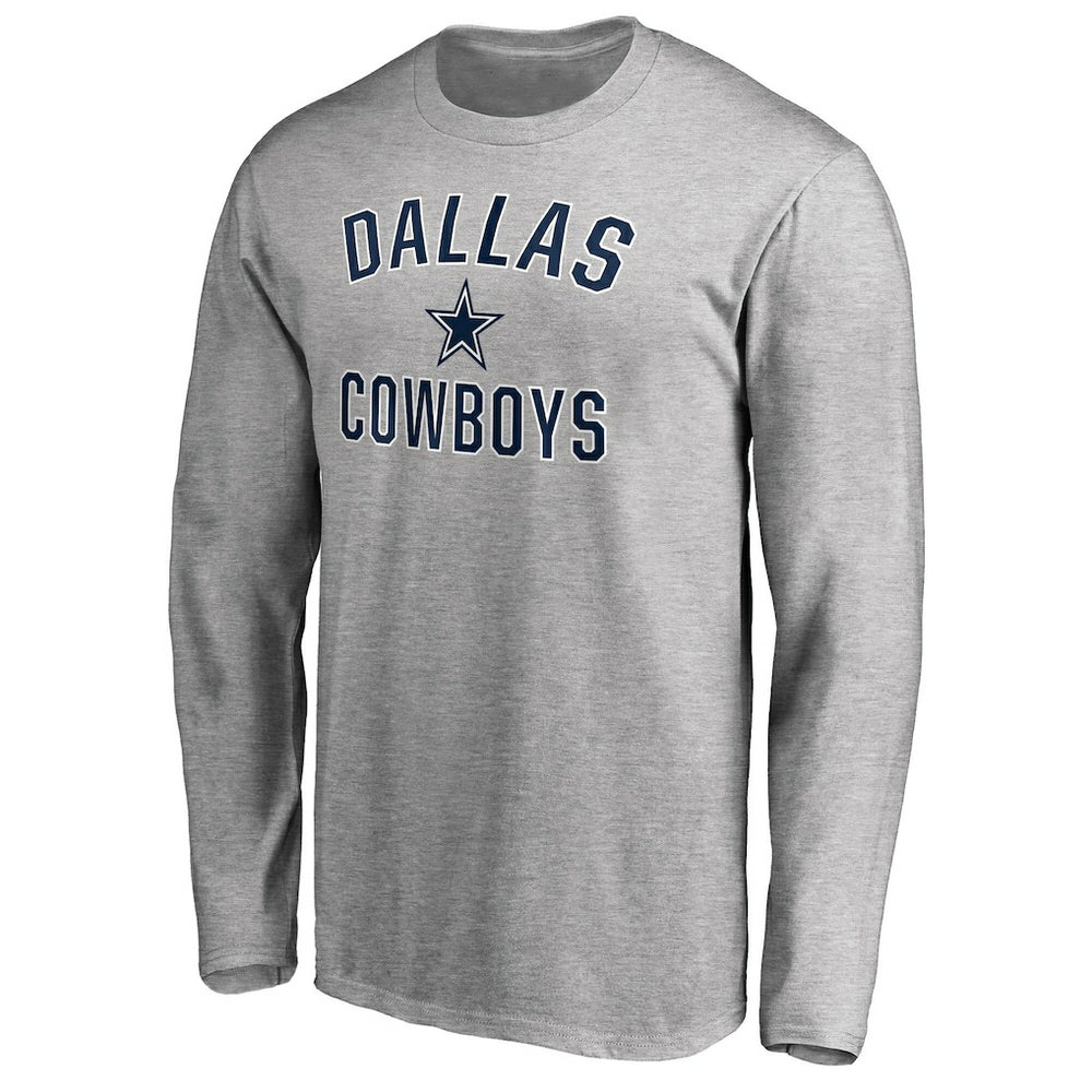 Dallas Cowboys Victory Arch Long Sleeve T-Shirt Heathered Gray
