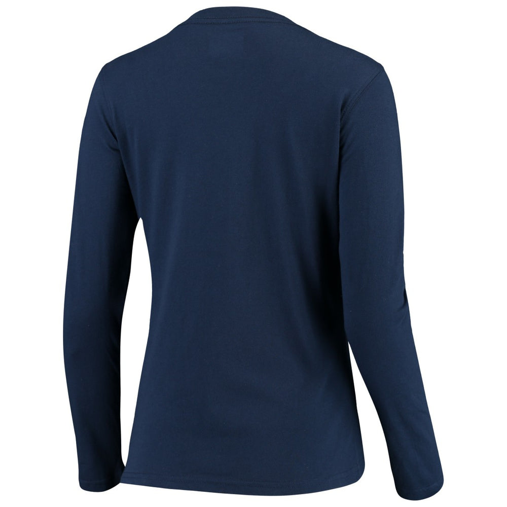 Tennessee Titans G-III 4Her by Carl Banks Women's Post Season Long Sleeve V-Neck T-Shirt Navy