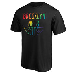 Brooklyn Nets Team Pride Wordmark T-Shirt Black
