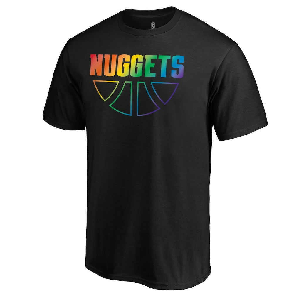 Denver Nuggets Team Pride Wordmark T-Shirt Black