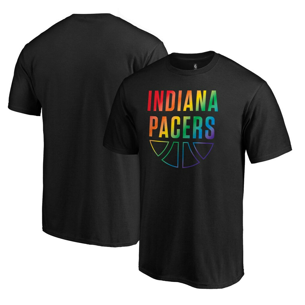 Indiana Pacers Team Pride Wordmark T-Shirt Black
