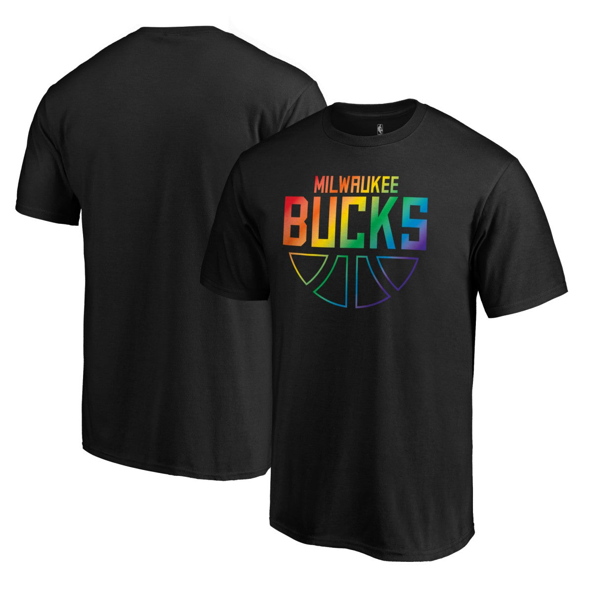 Milwaukee Bucks Team Pride Wordmark T-Shirt Black