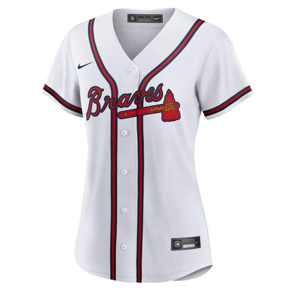 Atlanta Braves Nike Women's Home Replica Team Jersey - White Jerseys