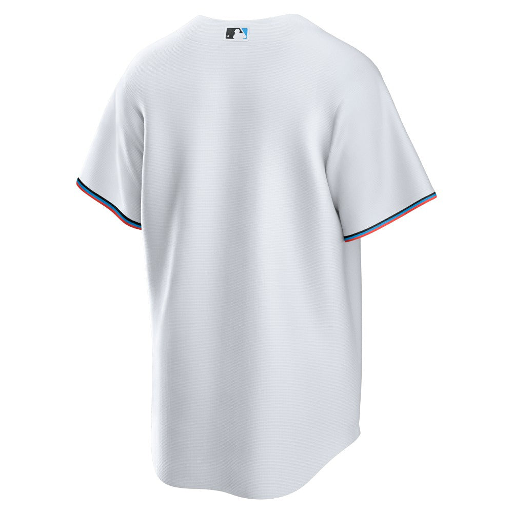 Miami Marlins Nike Home Replica Team Jersey - White Jerseys