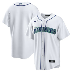 Seattle Mariners Nike Home Replica Team Jersey - White Jerseys
