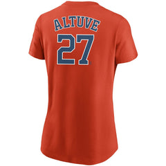 Jose Altuve Houston Astros Nike Women's Name & Number T-Shirt - Orange T-shirts