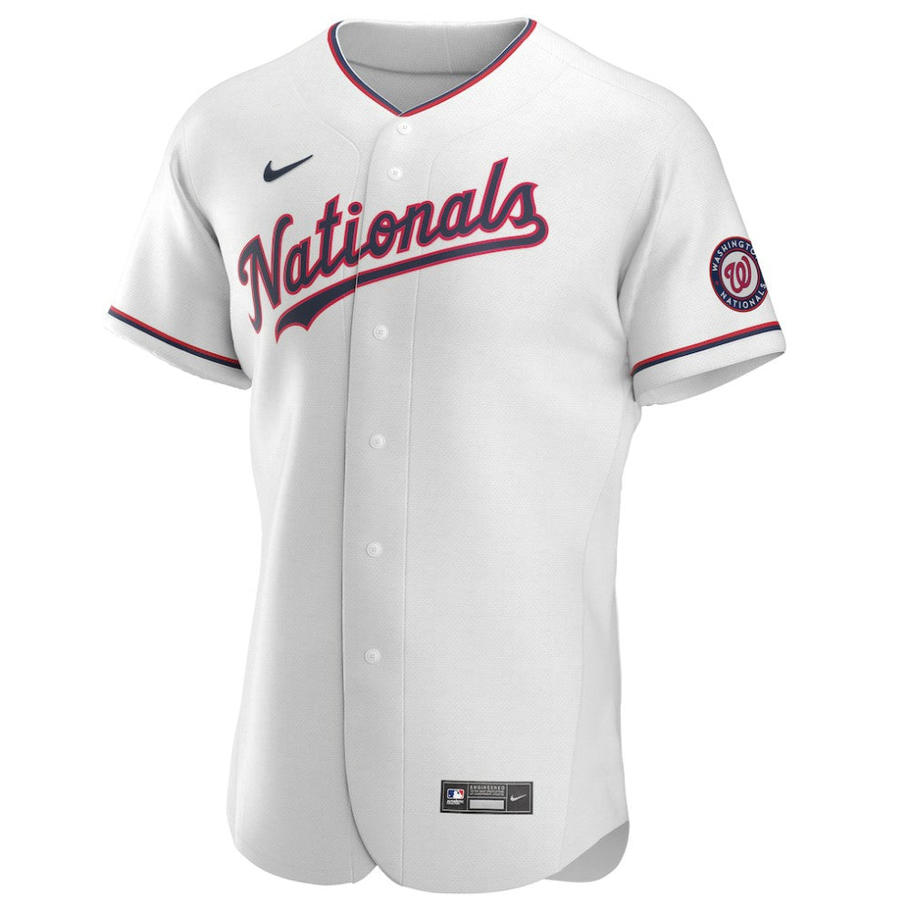 Washington Nationals Nike Alternate Authentic Team Jersey - White Jerseys
