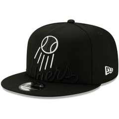 Los Angeles Dodgers New Era Monochrome Logo Elements 9FIFTY Adjustable Snapback Hat - Black Hats