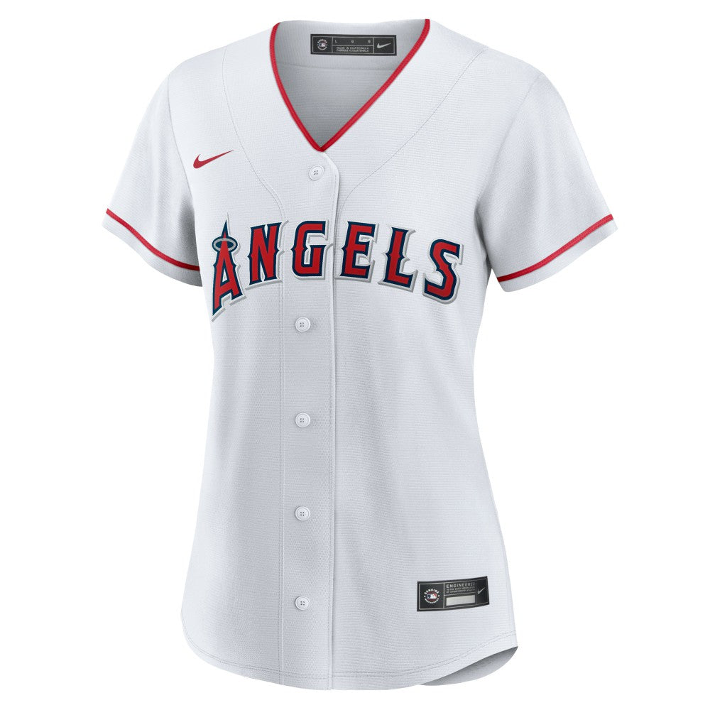 Mike Trout Los Angeles Angels Nike Women's Home Replica Player Jersey - White Jerseys