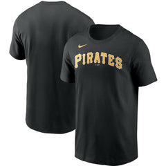 Pittsburgh Pirates Nike Team Wordmark T-Shirt - Black T-shirts