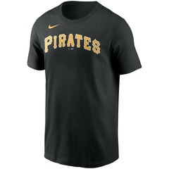 Pittsburgh Pirates Nike Team Wordmark T-Shirt - Black T-shirts