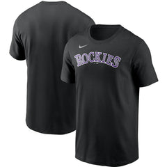 Colorado Rockies Nike Team Wordmark T-Shirt - Black T-shirts