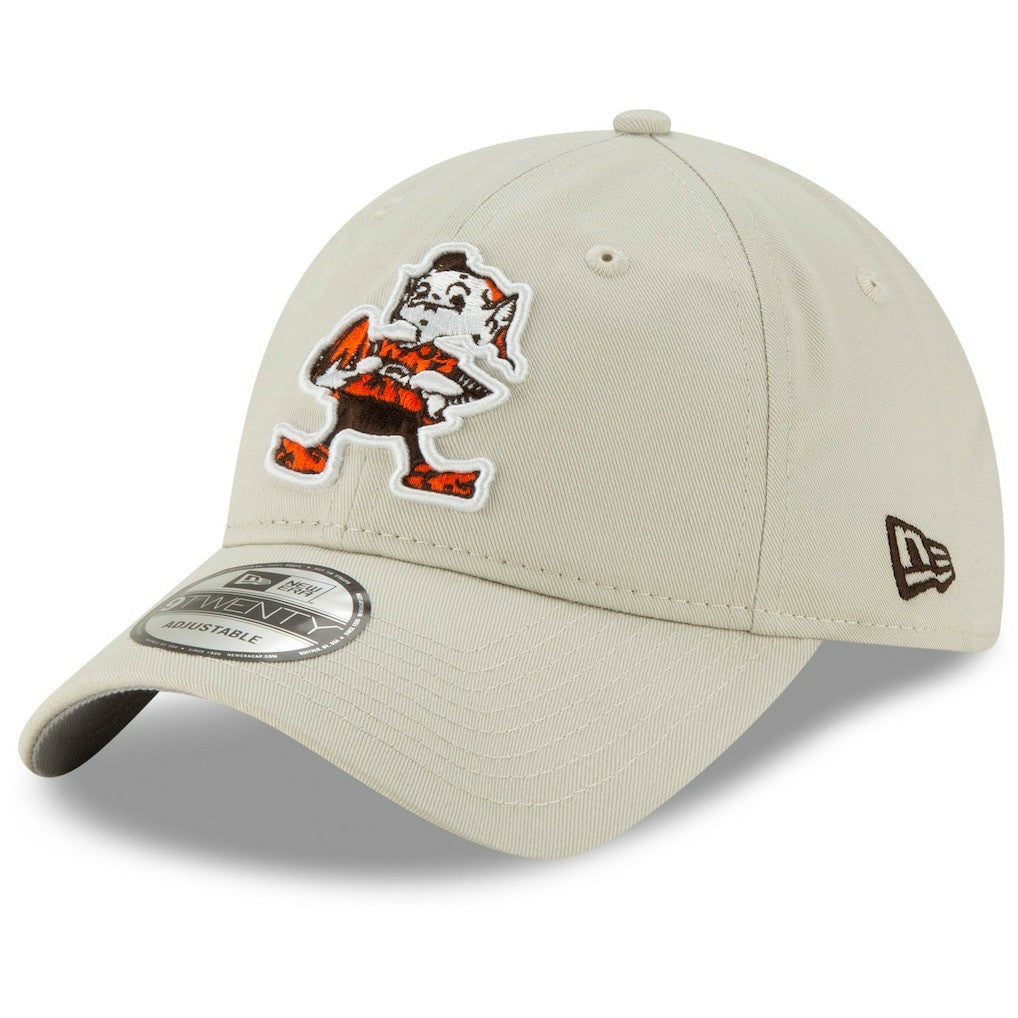 Cleveland Browns New Era Historic Playmaker 9TWENTY Adjustable Hat Khaki