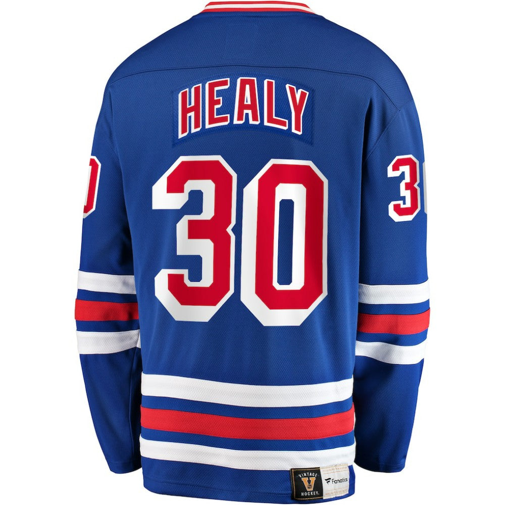 NHL Glenn Healy New York Rangers Fanatics Premier Breakaway Retired Player Jersey - Blue
