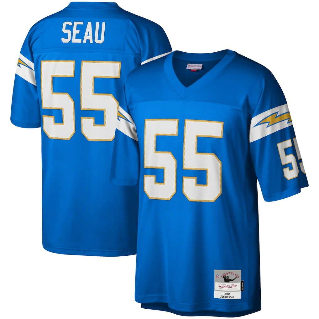 Junior Seau Los Angeles Chargers Legacy Replica Jersey Powder Blue