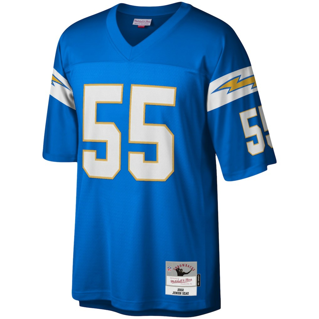 Junior Seau Los Angeles Chargers Legacy Replica Jersey Powder Blue