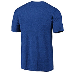 Golden State Warriors Distressed Primary Logo Tri-Blend T-Shirt Royal