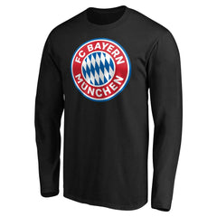 Bayern Munich Logo Long Sleeve T-Shirt Black