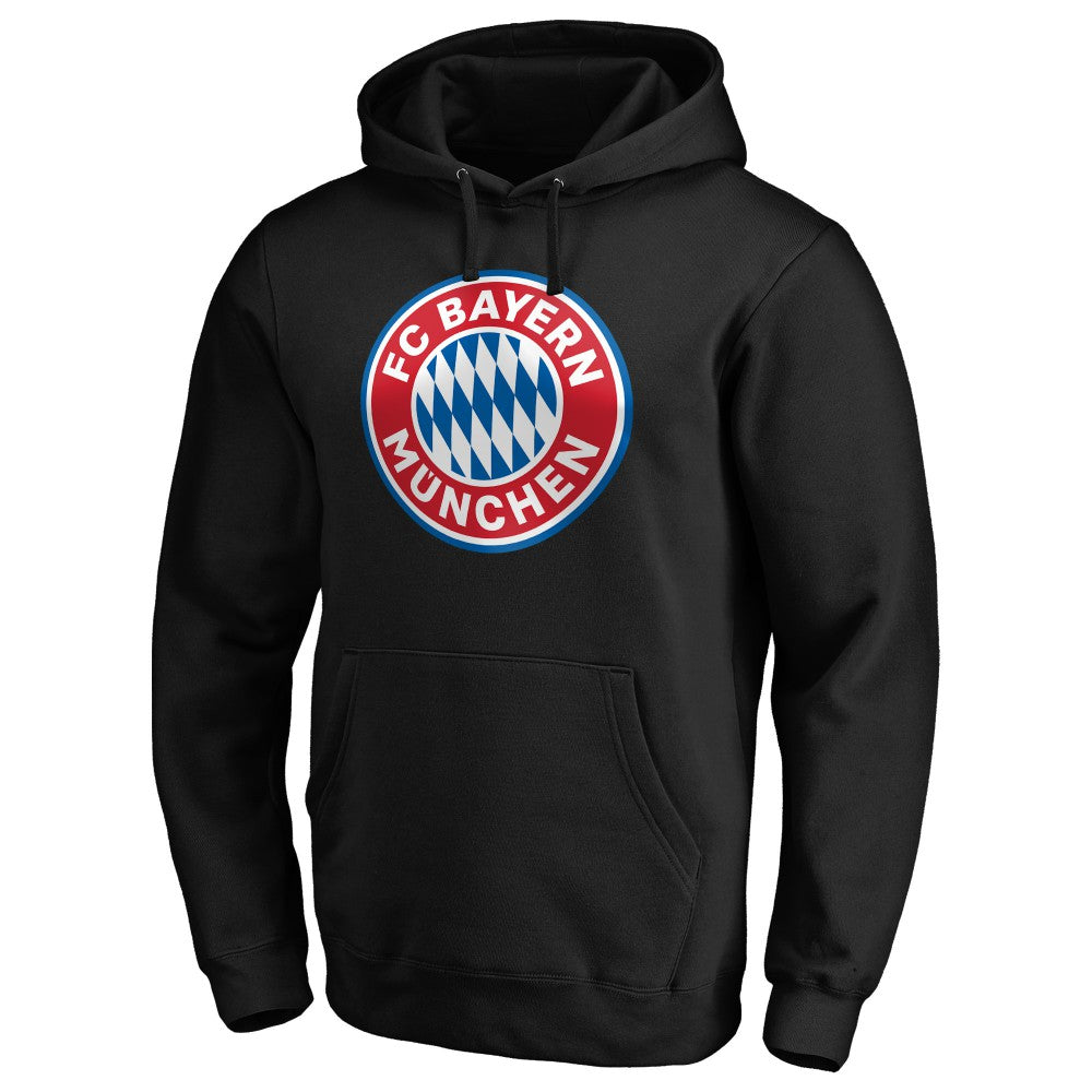 Bayern Munich Logo Pullover Hoodie Black sale