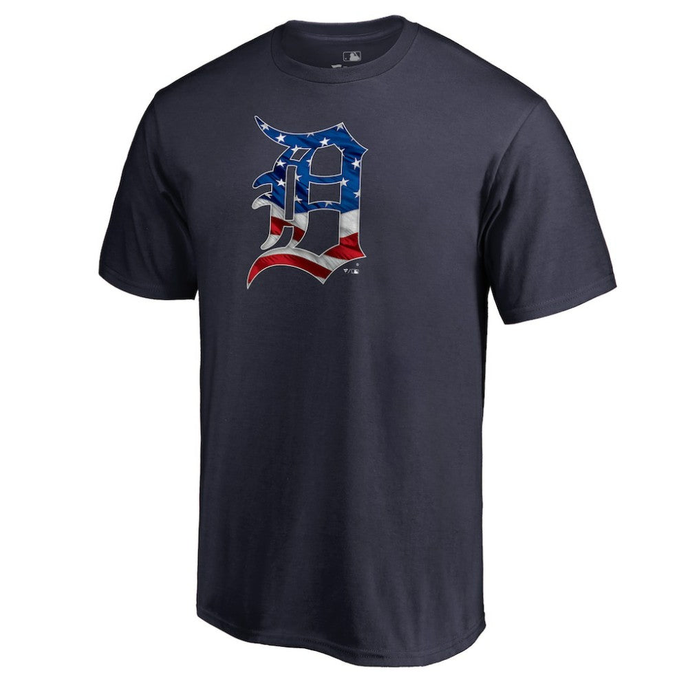 Miguel Cabrera Detroit Tigers Banner Wave Name & Number T-Shirt - Navy T-shirts