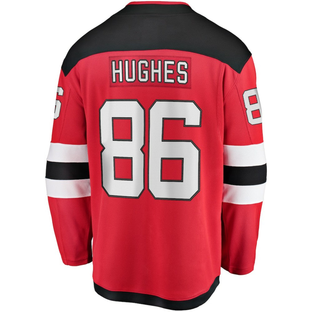 NHL Jack Hughes New Jersey Devils Fanatics Breakaway Player Jersey - Red