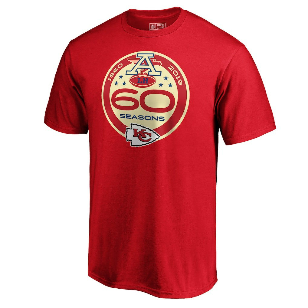 Kansas City Chiefs 60th Season Logo T-Shirt Red