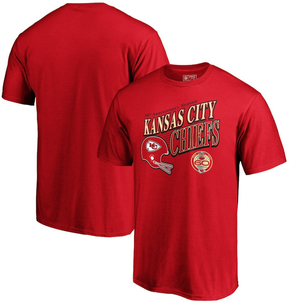 Kansas City Chiefs 60th Season Logo Rise T-Shirt Red
