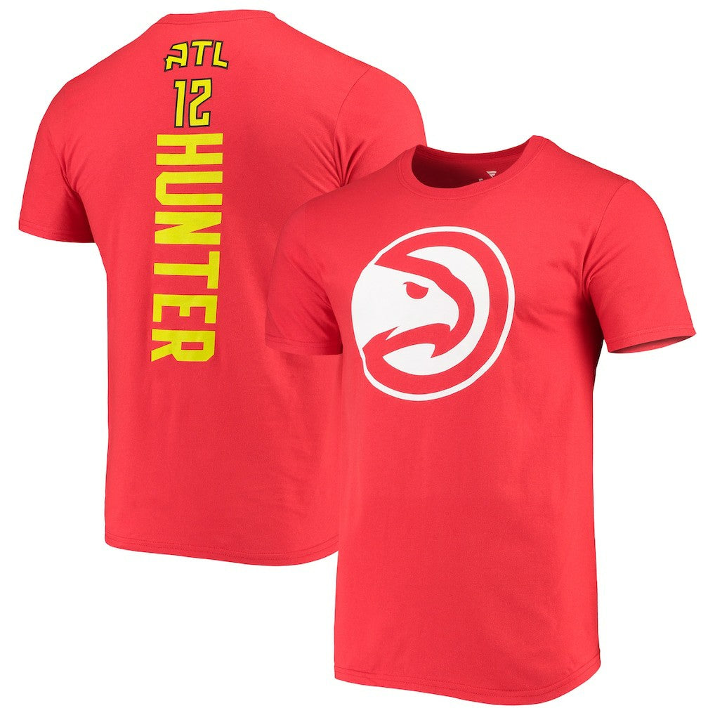 De'Andre Hunter Atlanta Hawks Playmaker Name & Number Logo T-Shirt Red