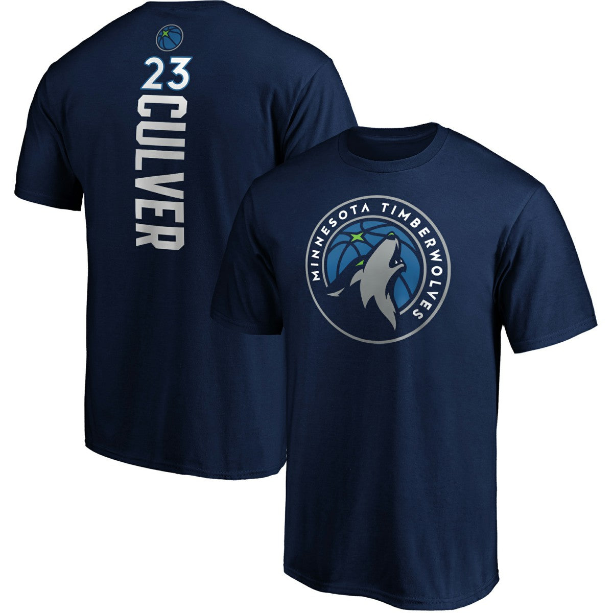 Jarrett Culver Minnesota Timberwolves Playmaker Name & Number Logo T-Shirt Navy