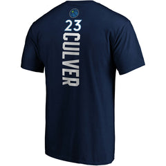 Jarrett Culver Minnesota Timberwolves Playmaker Name & Number Logo T-Shirt Navy