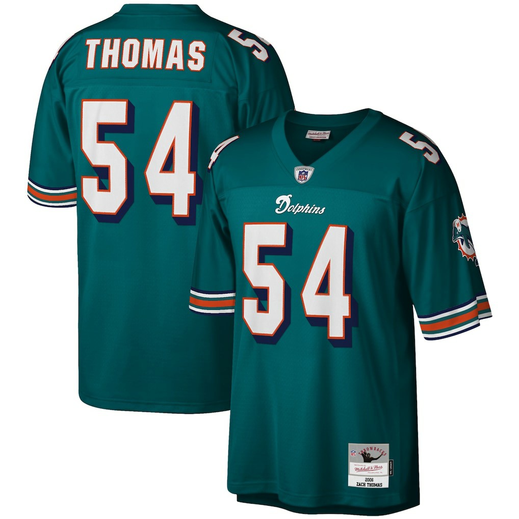 Zach Thomas Miami Dolphins Legacy Replica Jersey Aqua
