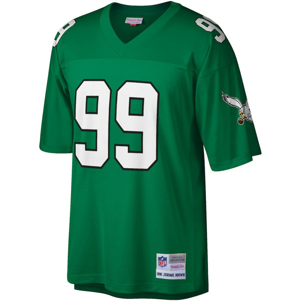 Jerome Brown Philadelphia Eagles Legacy Replica Jersey Kelly Green