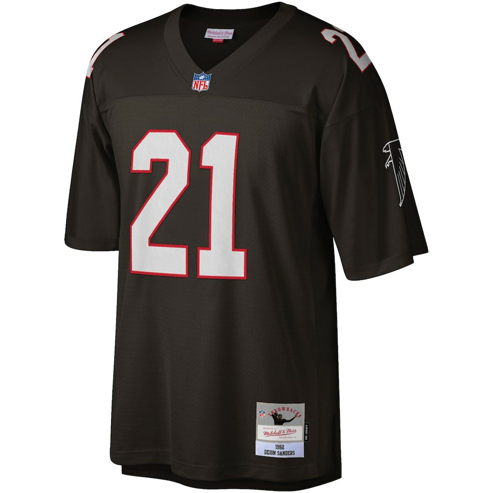 Deion Sanders Atlanta Falcons Legacy Replica Jersey Black