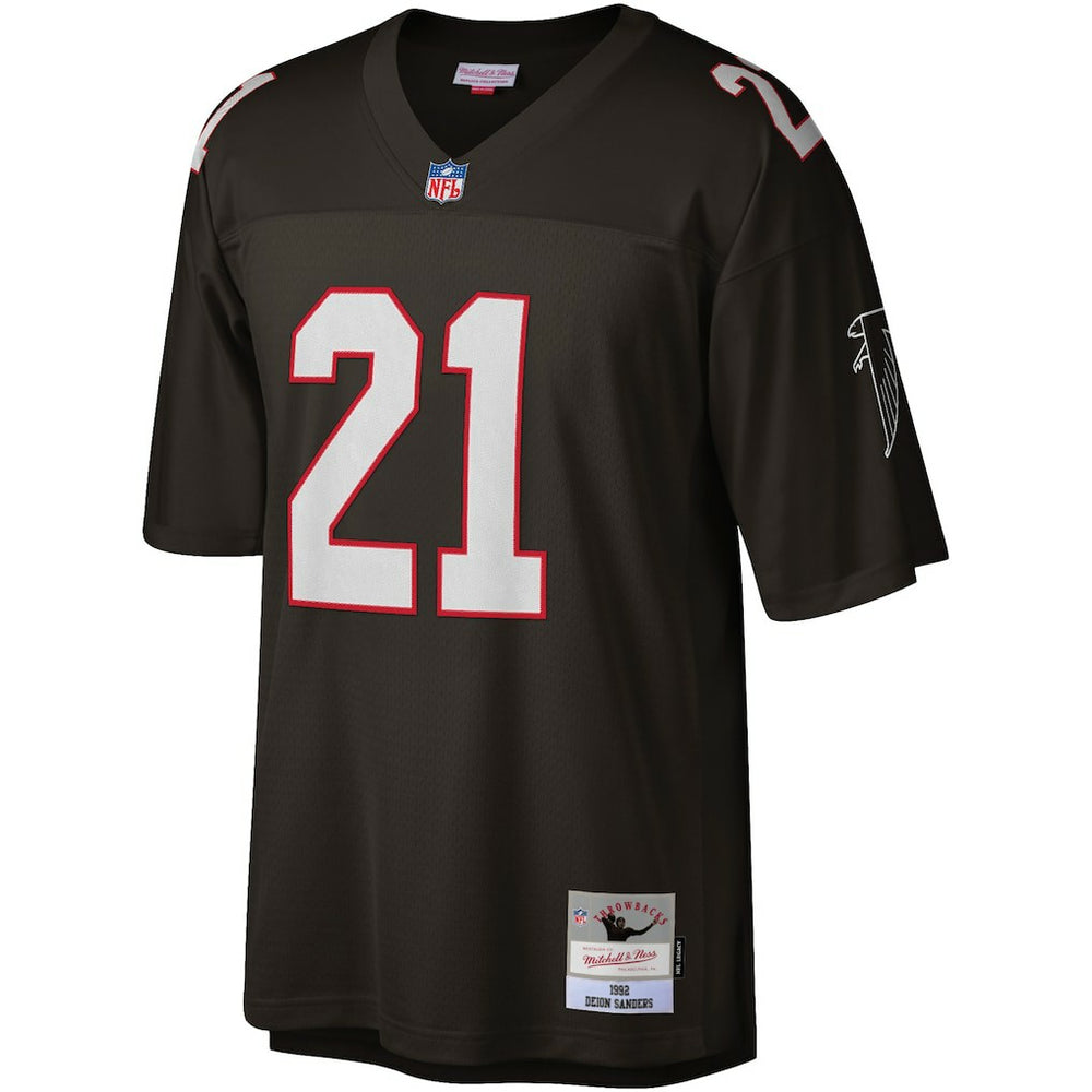 Deion Sanders Atlanta Falcons Legacy Replica Jersey Black