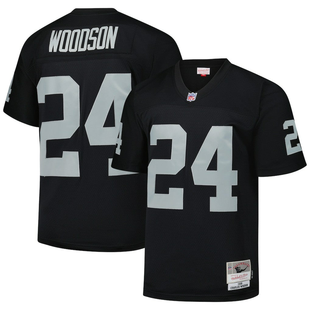 Charles Woodson Las Vegas Raiders Legacy Replica Jersey Black