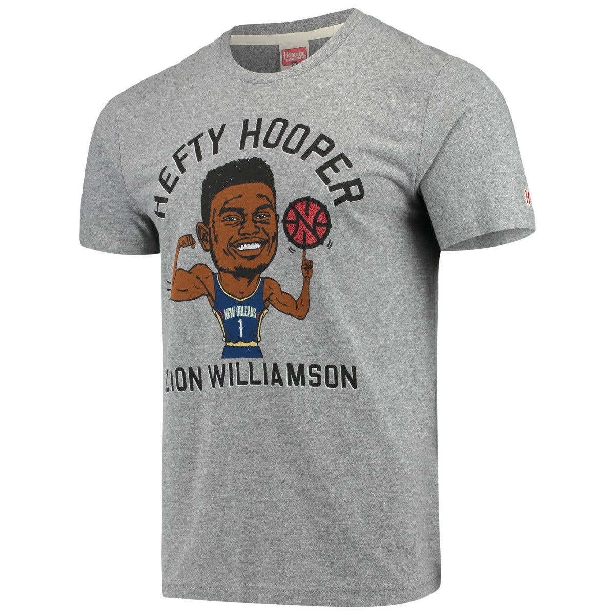 Zion Williamson New Orleans Pelicans Player Graphic Tri-Blend T-Shirt Gray